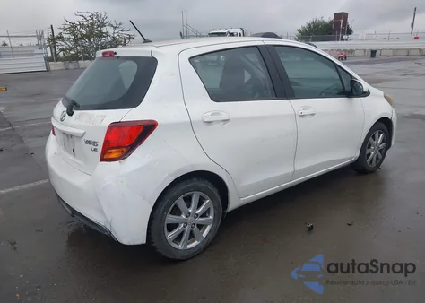 2015 Toyota Yaris Le z USA, uszkodzony, nr VIN VNKKTUD30FA055540